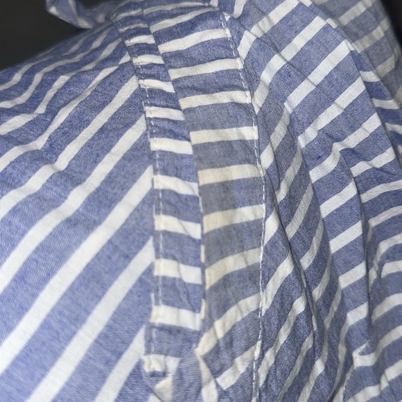 CBR Striped Halter Jumpsuit in Blue and White with waist tie - Picture 12 of 12